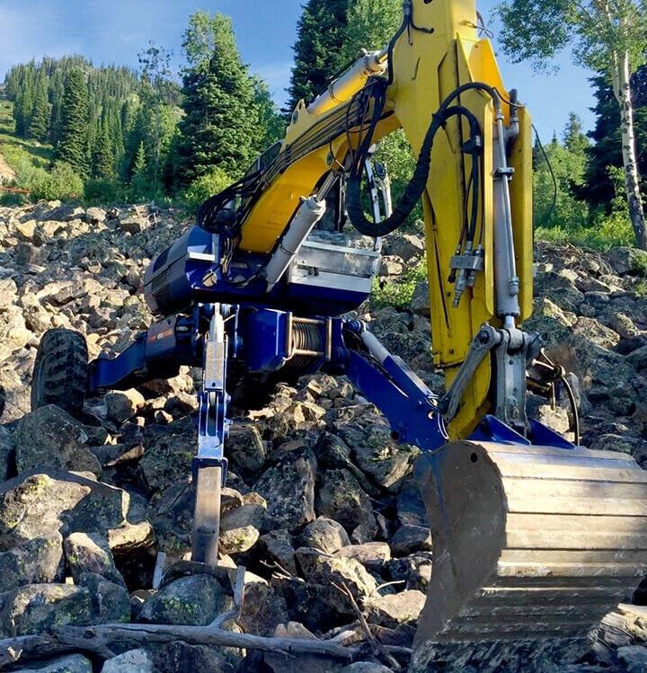 Debris flow spider excavator