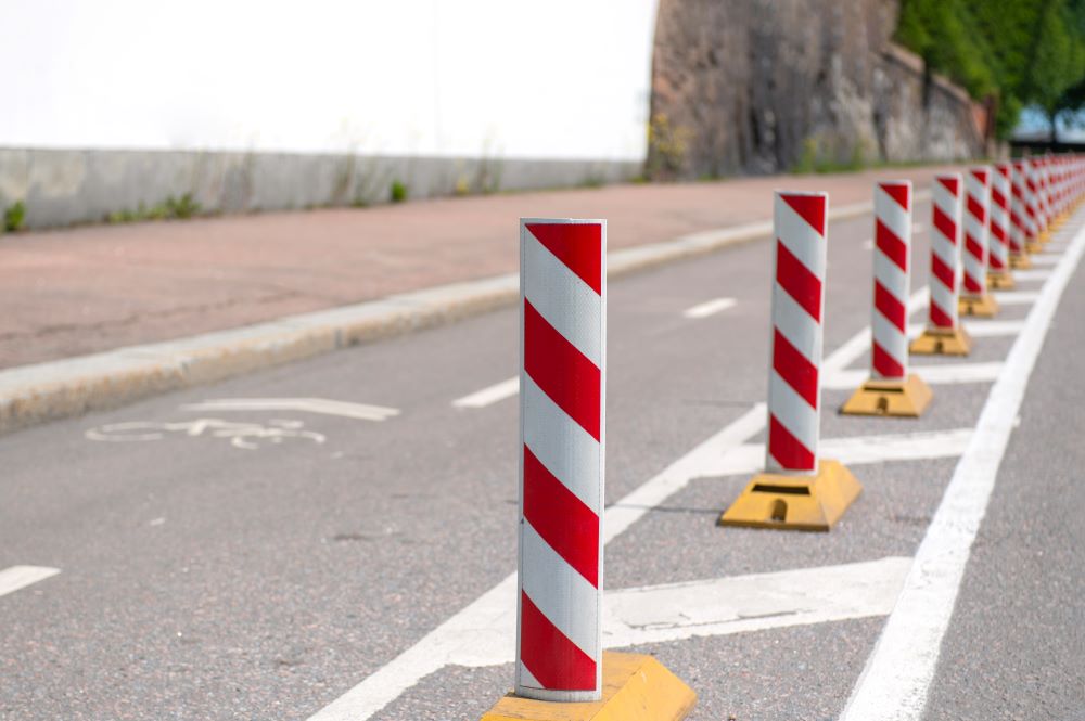Reflective bollards