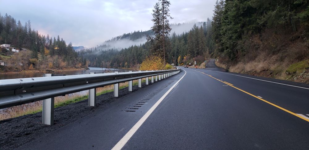 Guard Rail on Scenic Drive