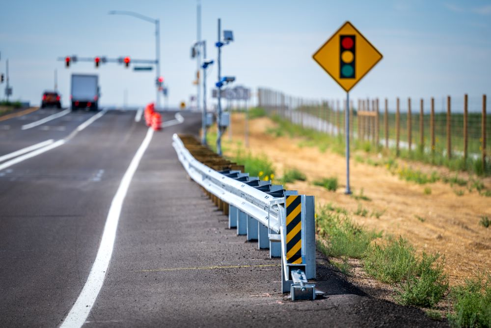 Guardrail with Wildlife Fence
